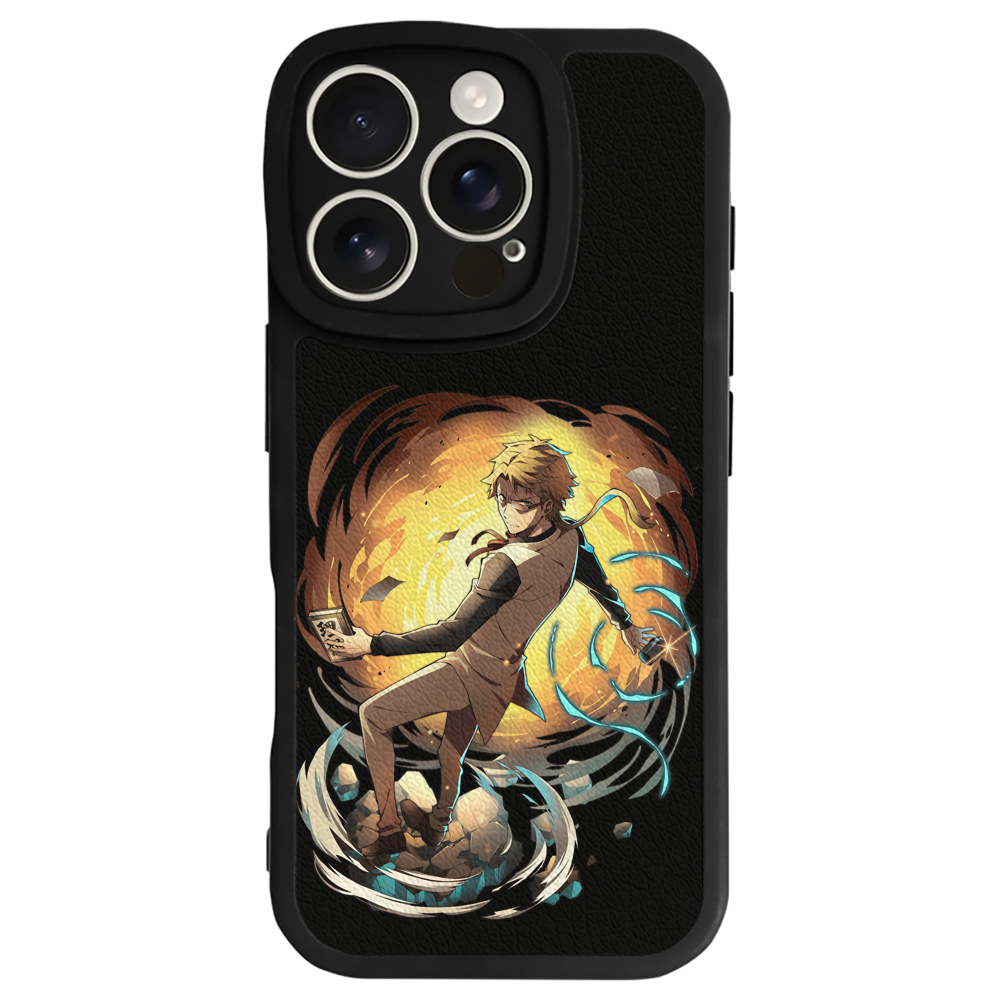 （画像用） 文豪ストレイドッグス Bungo Stray Dogs 【iPhone 16シリーズ対応】シリコンスマホケース（レザー調） 材質：シリコン